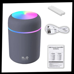 Humidificador LED rosa