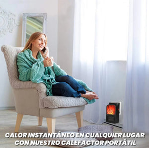 Calefactor chimenea con mando